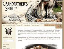 Tablet Screenshot of grandfathersspirit.com